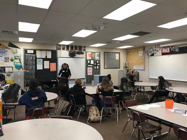 Tracey speaking about his organization at the Hands 4 Hope's Union Mine club.